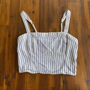 Hollister Striped Cropped Top